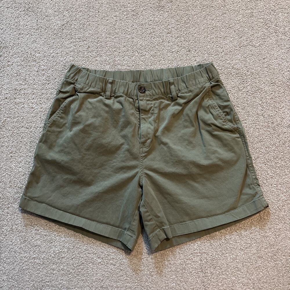 Bear Bottom Clothing Shorts Mens Khaki Green Stretch 5.5” Inseam Chino Preppy L